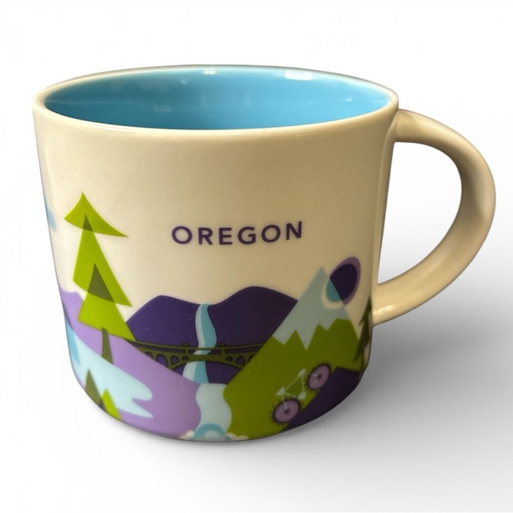 Starbucks You Are Here Oregon Mug | Scenic Mountains Bicycle